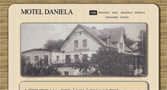 Desktop Screenshot of moteldaniela.cz